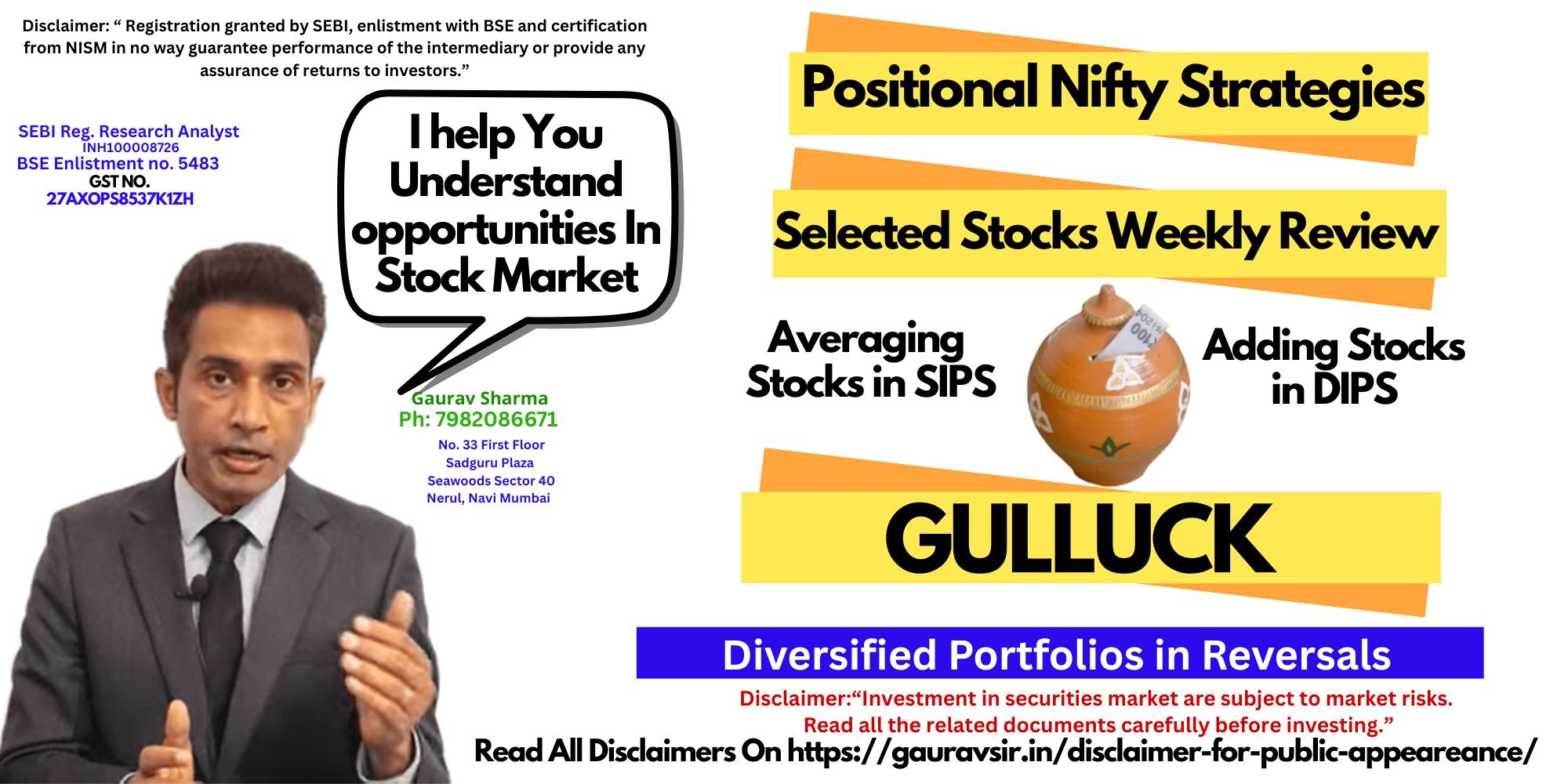 Gaurav Sharma Registration Details Contact details and services offered